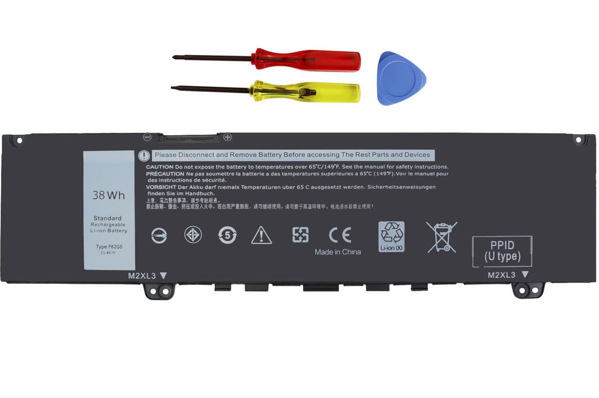 38Wh 39Dy5 F62G0 Battery For Dell Inspiron 13 7000 I7373 7373 7386 2 In 1 7370 7380 5370 P83G P87G P91G P83G001 P83G002 P87G001