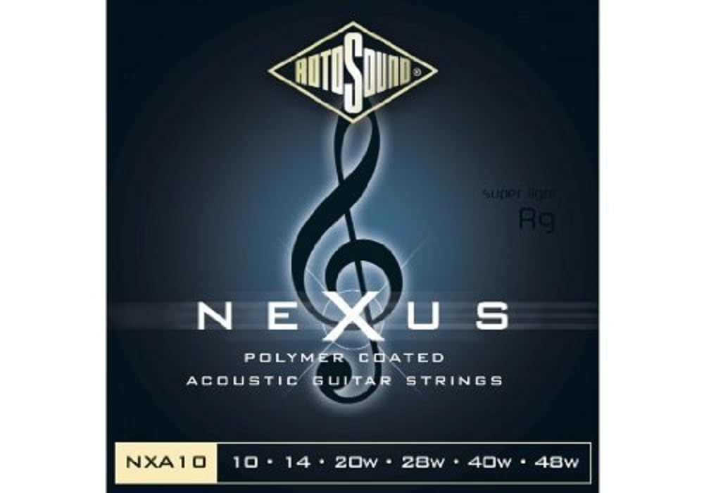 Rotosound Nxa10 Nexus Coated Phoshor Broze Acoustic Guitar Strings (10 14 20 28 40 50)