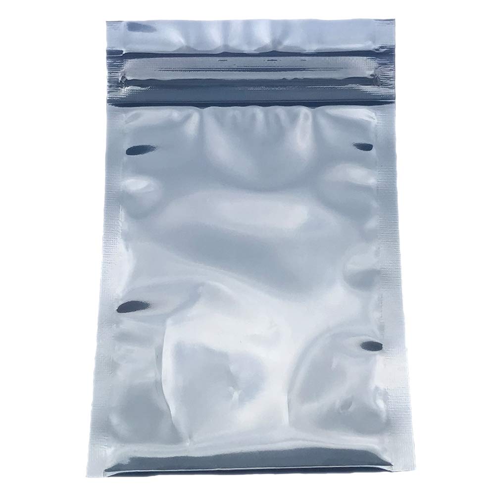 Daarcin 100Pcs 3.15X4.72In/8X12Cm Anti Static Bags,Esd Bags Resealable For Hdd With 100Pcs Labels, Antistatic Bags For Hand Driv