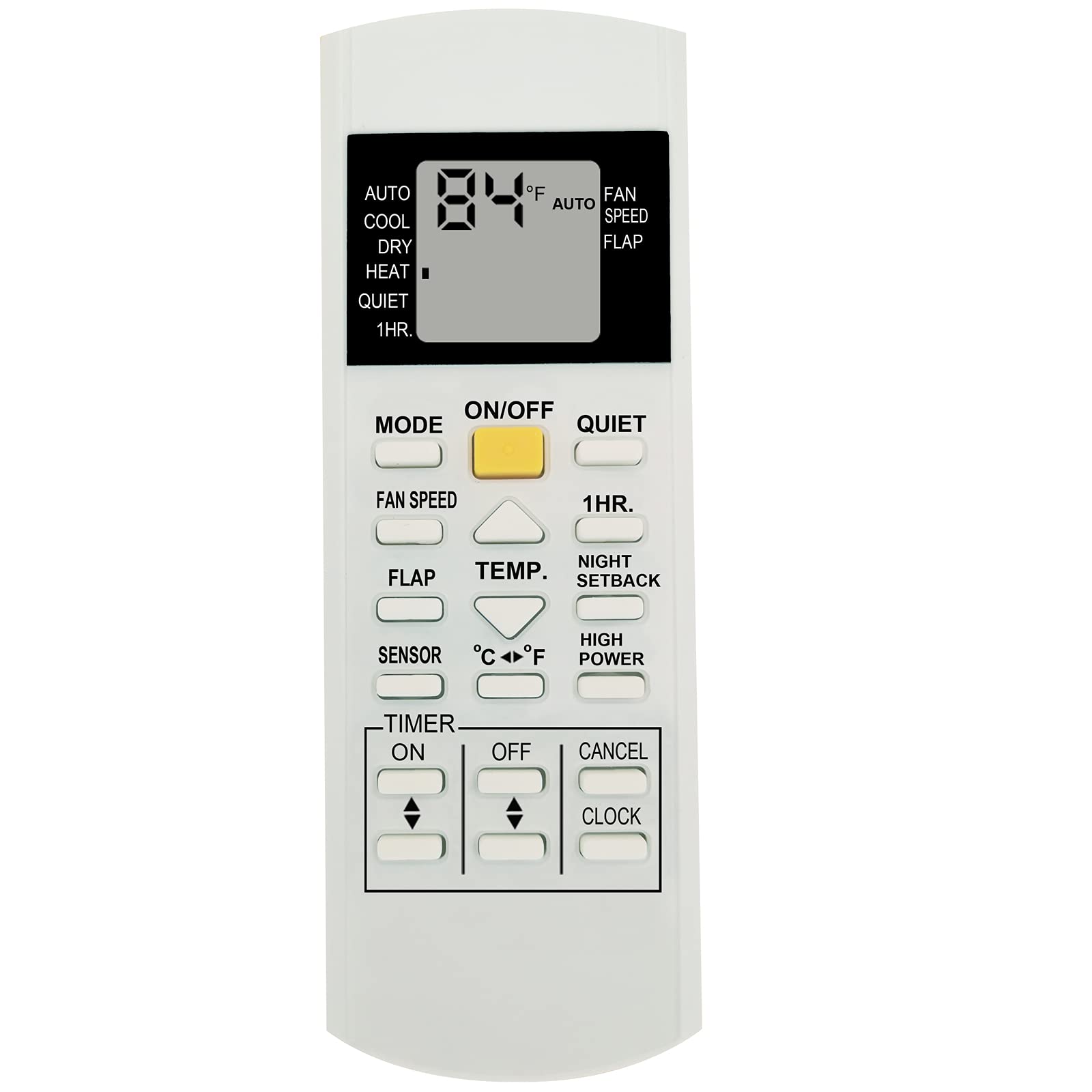 Yaohuimi Replacement Remote Control Rcs 4Hvpis4U For Sanyo Ac Air Conditioner Remote Control 6231908368 Khs0971 Khs1271 Ch0971 C