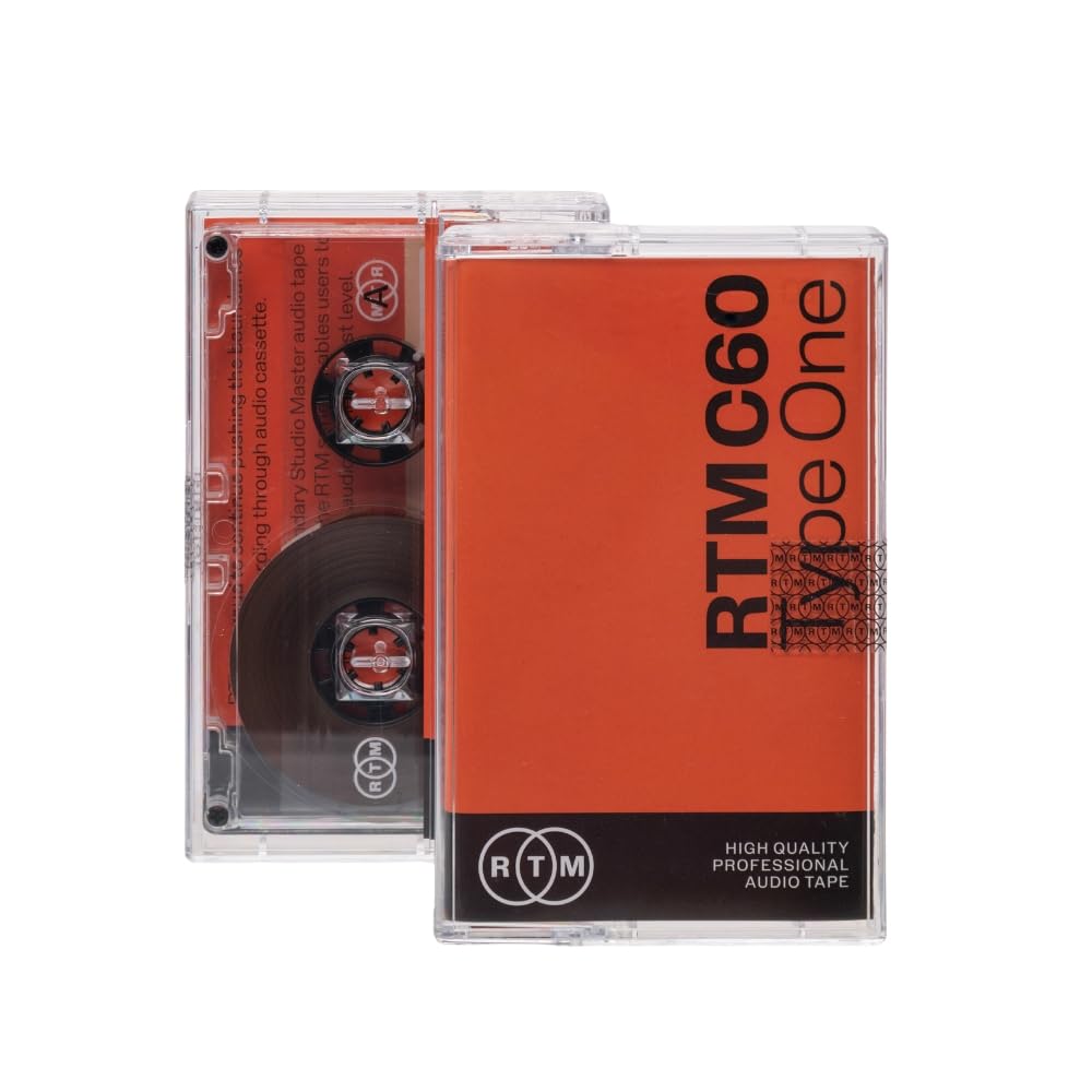 Rtm C60 | Type 1 60 Minute Blank Music Cassette | Ideal For Music Recording | Studio Quality | Single Cassette