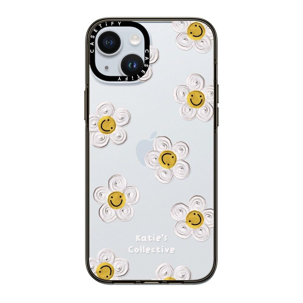 Casetify Compact Iphone 15 Plus Case [2X Military Grade Drop Tested / 4Ft Drop Protection]   Flower Prints   Daisy By Katie S Co