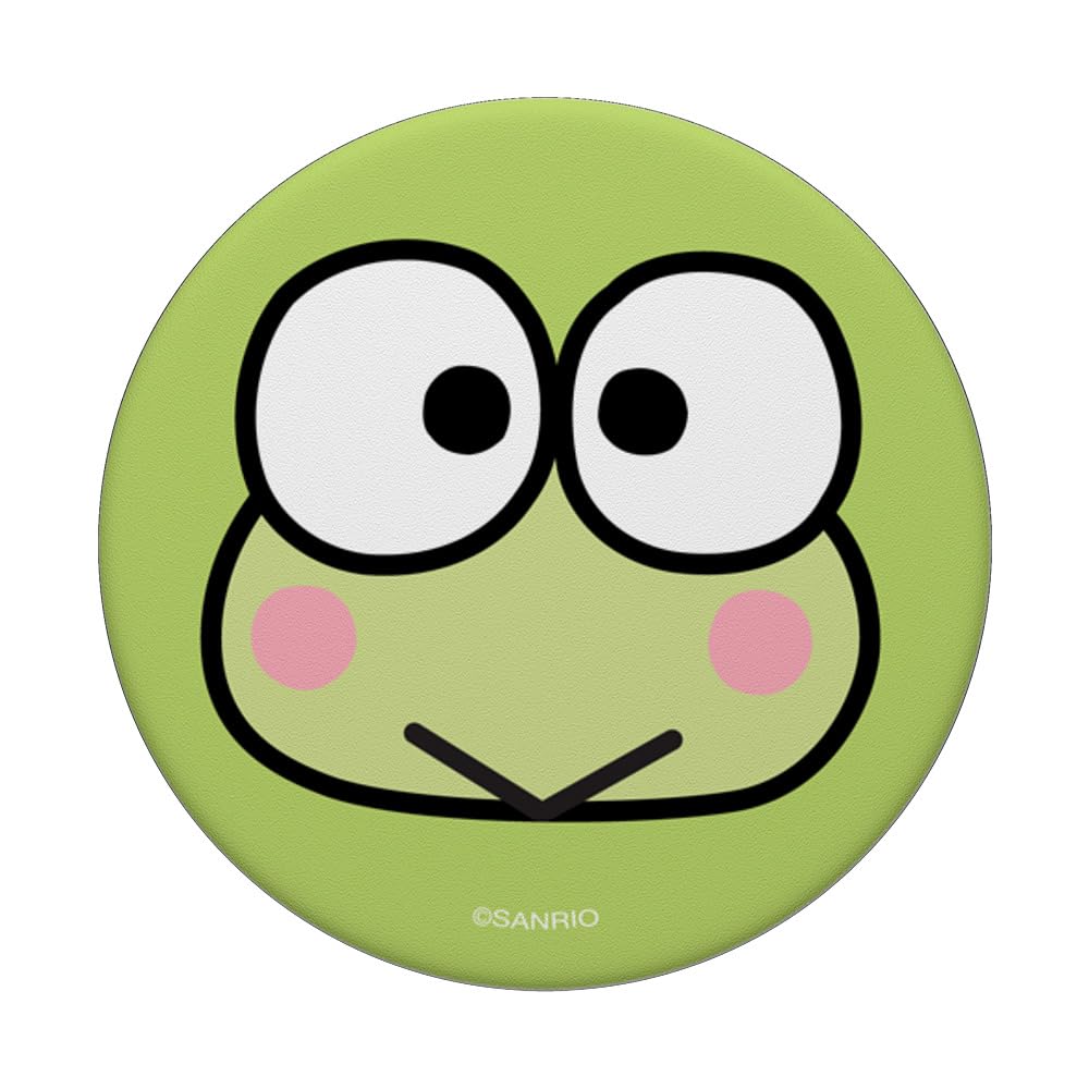 Keroppi Classic Face Popsockets Stand For Smartphones And Tablets Popsockets Adhesive Popgrip