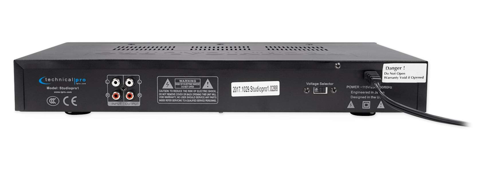 Technical Pro Studiopro1 Professional Rackmount Usb/Sd Recording And Editing Deck