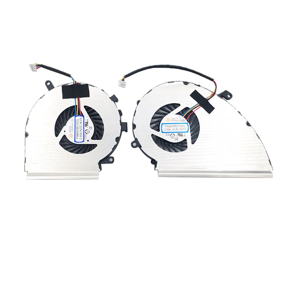 New Replacement Cooling Fans for MSI GE72VR GP72VR GL72VR MS-179B Laptop Fan One Pair