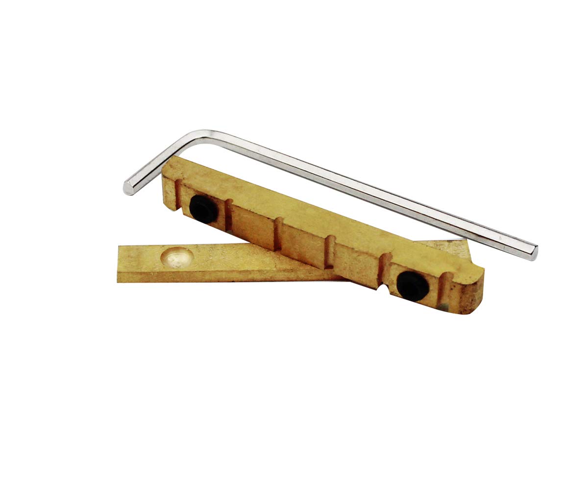 Guyker 43Mm Adjustable Guitar Nut   Bell Brass Nut (43 X 5Mm) Split Regulation Replacement Parts Compatible With Gibson Les Paul
