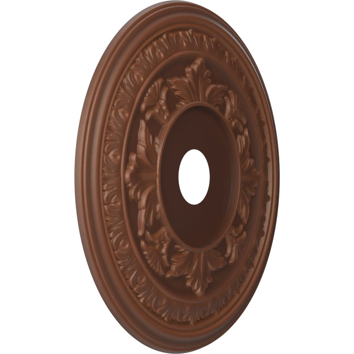 Ekena Millwork Cmp22Badru Baltimore Thermoformed Pvc Ceiling Medallion (Fits Canopies Up To 7 3/4), 22Od X 3 1/2Id X 1P, Univers