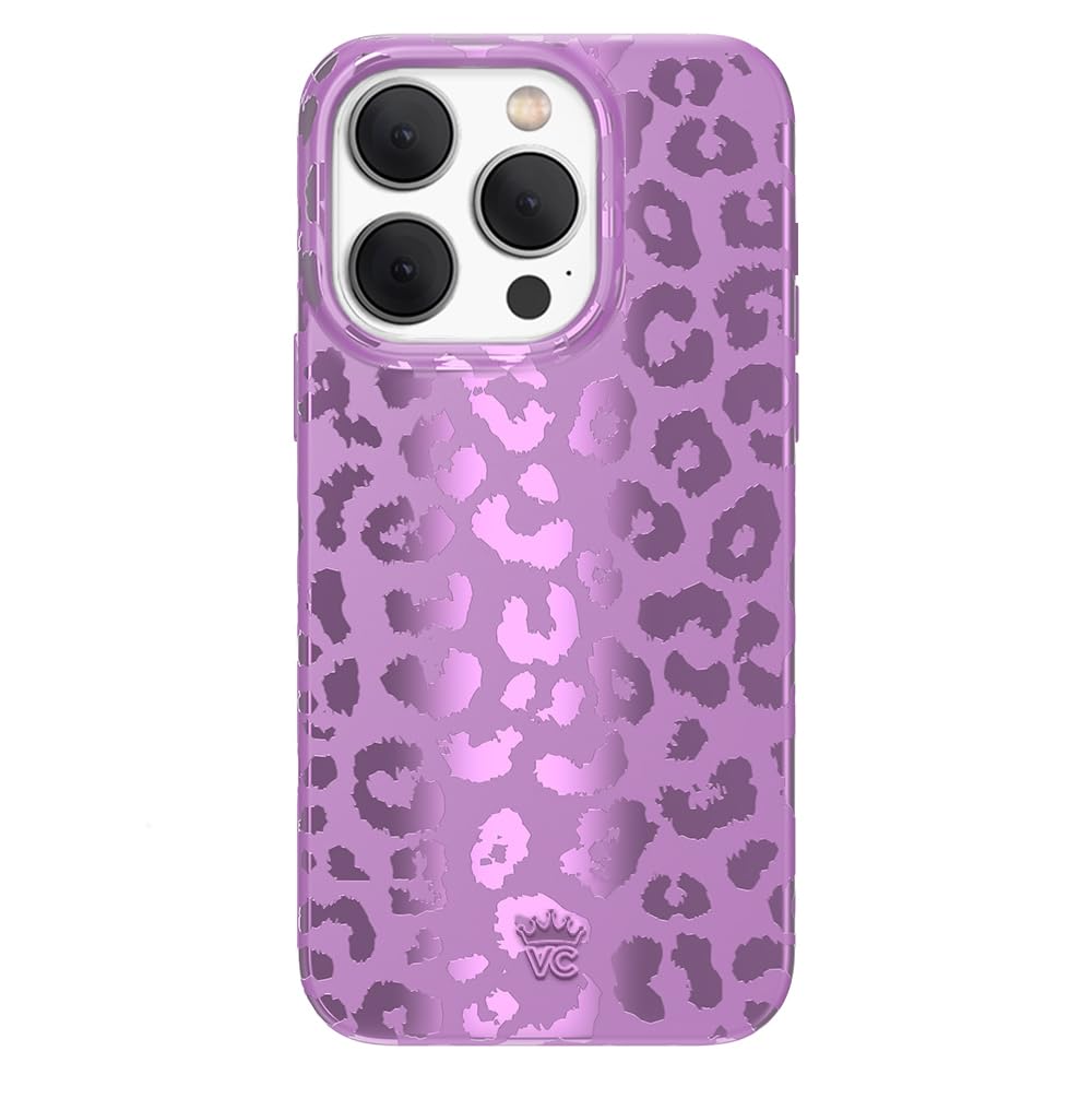 Velvet Caviar Compatible With Cute Iphone 15 Pro Case Purple Cheetah [8Ft Drop Tested] Compatible With Magsafe   Protective Phon