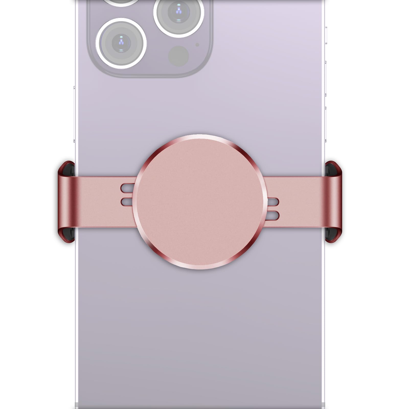 Luanke Metal Phone Clamp For Magnetic Car Mount [Durable Alloy] Universal Clip For All Magnet Car Holder Cell Phone Magnetic Pla