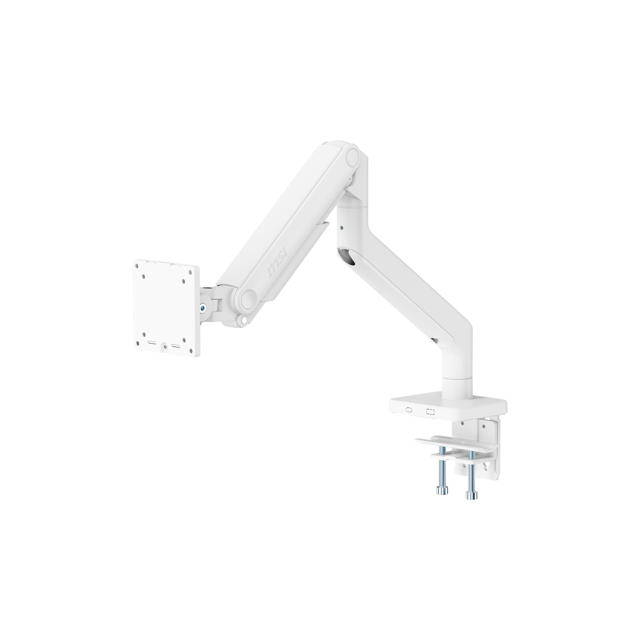 MSI MAG MT201W - Premium Heavy Duty Single Monitor Stand Arm, Supports 17-49 and 44 lbs, VESA Compatible, Adjustable Spring Assi