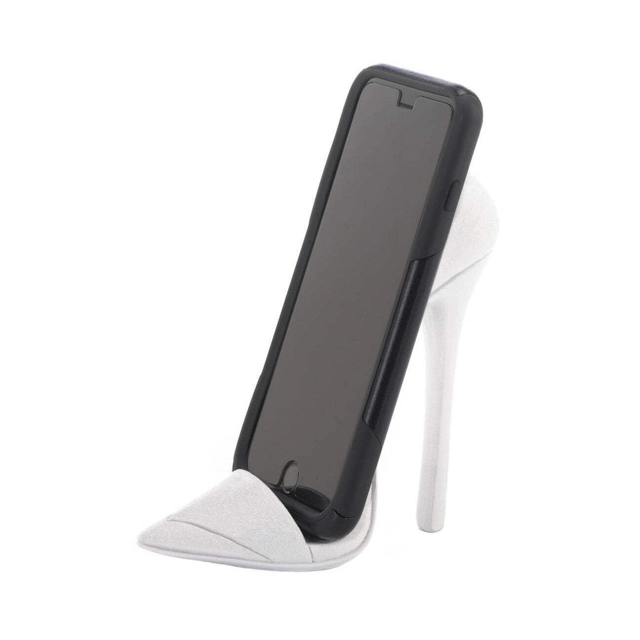 Dazzling White Shoe Phone Holder 6X2.5X5.25''