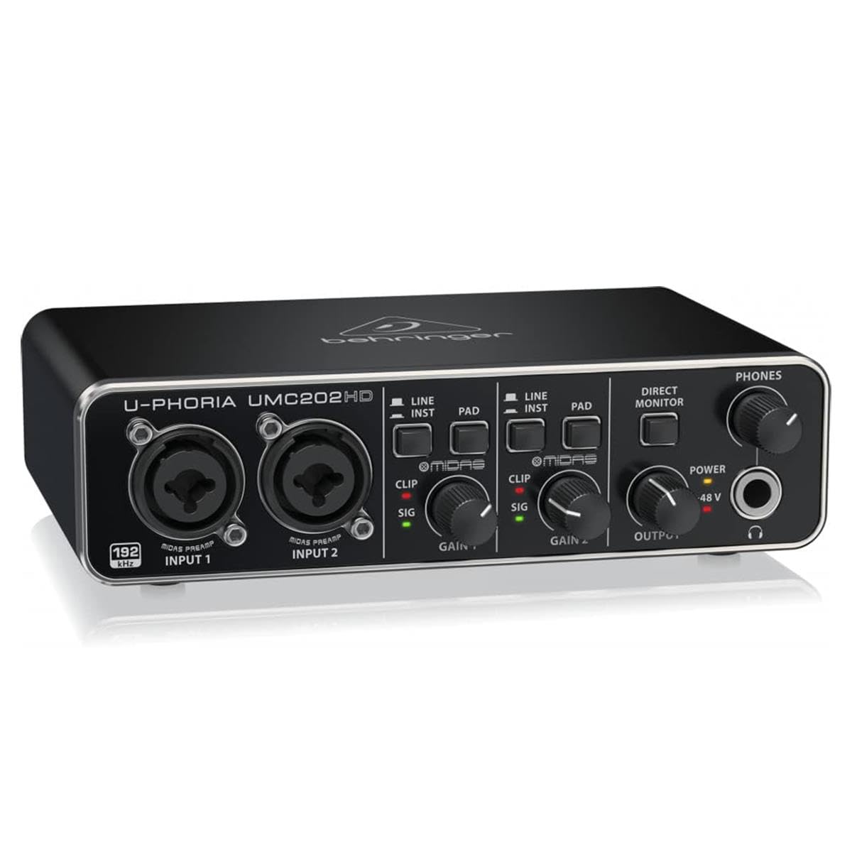 Behringer U Phoria Umc202Hd   Usb 2.0 Audio Interface