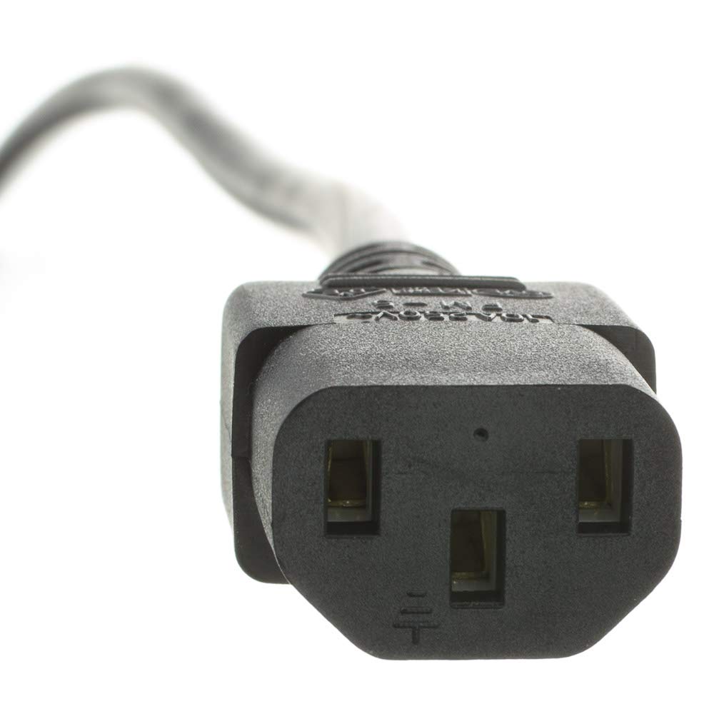 CableWholesale European Computer/Monitor Power Cord, Europlug or CEE 7/16 to C13, VDE Approved, 6 Foot