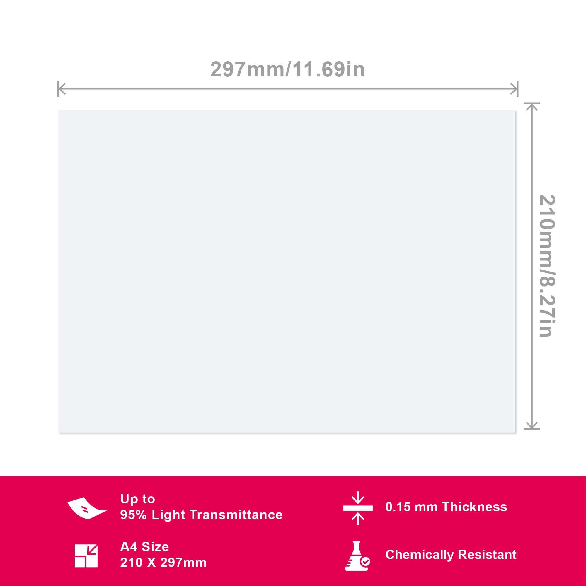 Phrozen 3Pcs Fep Film, For All Lcd 3D Printers, Best For Phrozen Sonic Series, Sonic Mini 4K, Sonic Mighty 4K, 3D Printing Acces