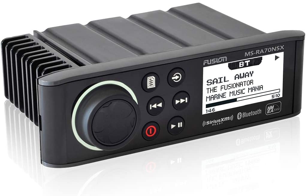 Fusion Ms Ra70Nsx Marine Entertainment System With Wireless Remote   Black