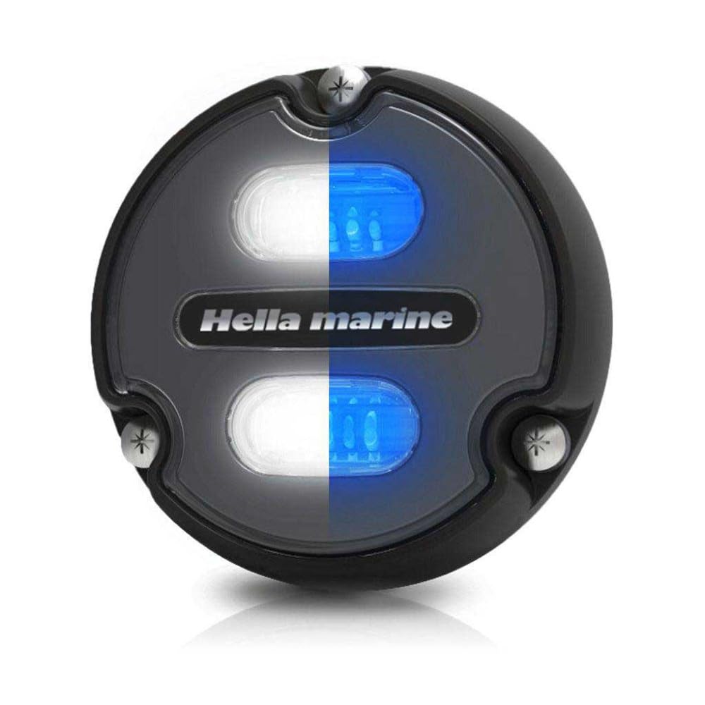 Hella Marine Apelo A1 Blue White Underwater Light - 1800 Lumens - Black Housing - Charcoal Lens,WBAUVB0BPJV14D9