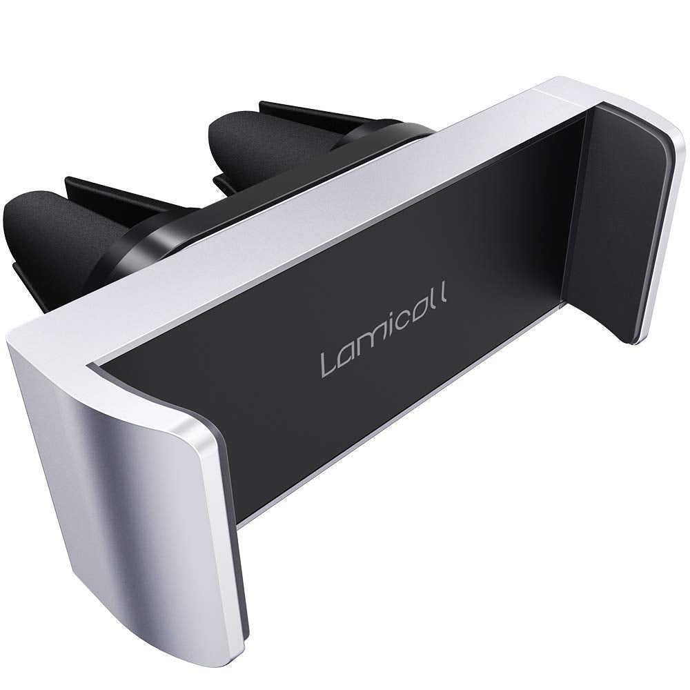Car Cell Phone Mount, Lamicall Air Vent Clip Holder, Universal Stand Hands Free Cradle Compatible With Phone 12 Mini 11 Pro Xs X
