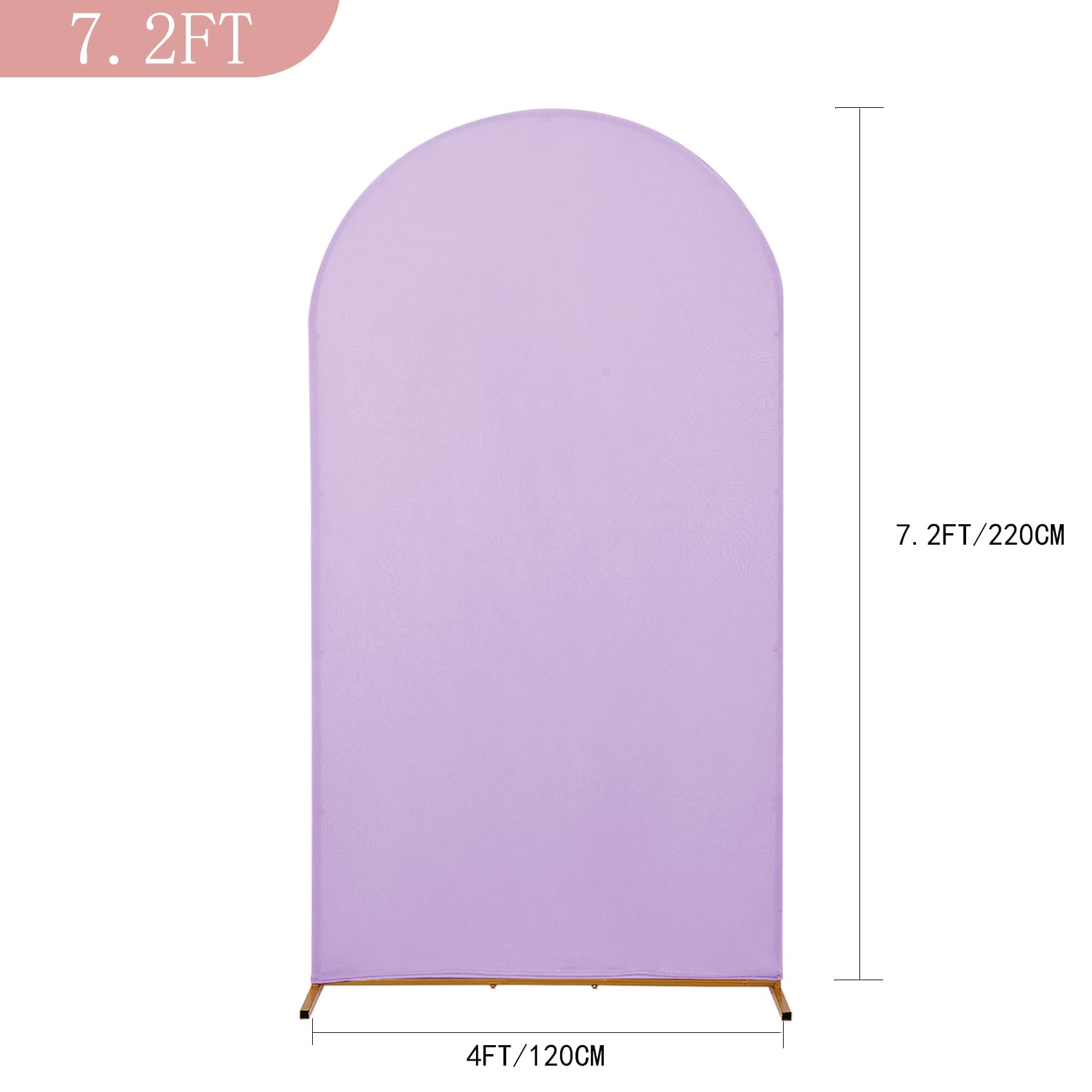 Peomeise 7.2Ft Wedding Arch Cover