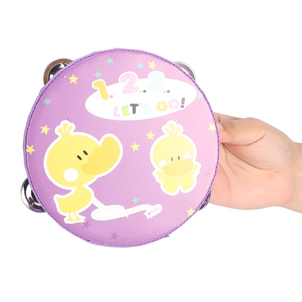 3NH Wooden Tambourine, Gift Percussion Musical Tambourine, for Performance(Duck)