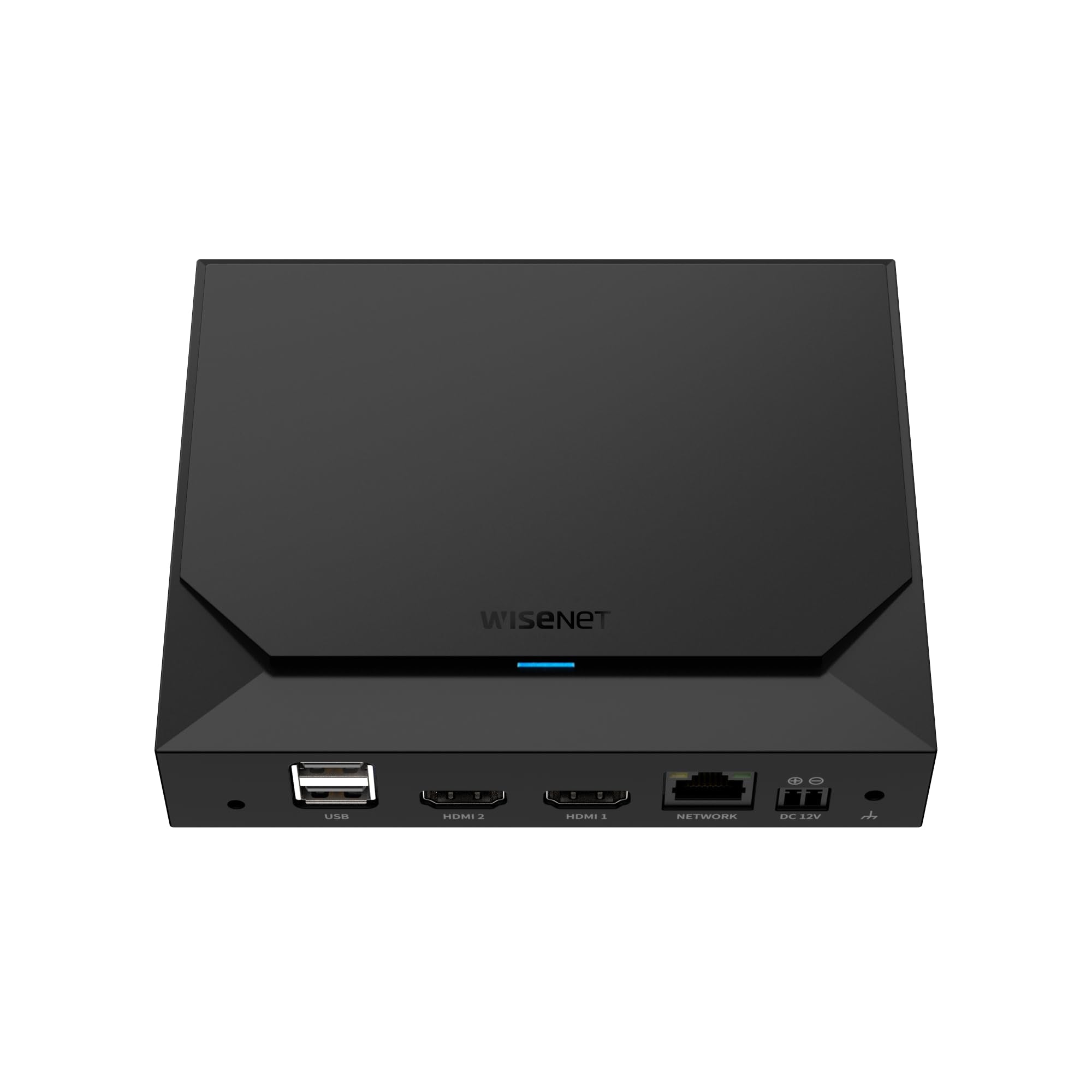 Hanwha SPD-152 8MP 64-Channel 150Mbps Network Video Decoder (NVR) with Dual HDMI Display Port, Monitor-Back and Pole Mount, Blac