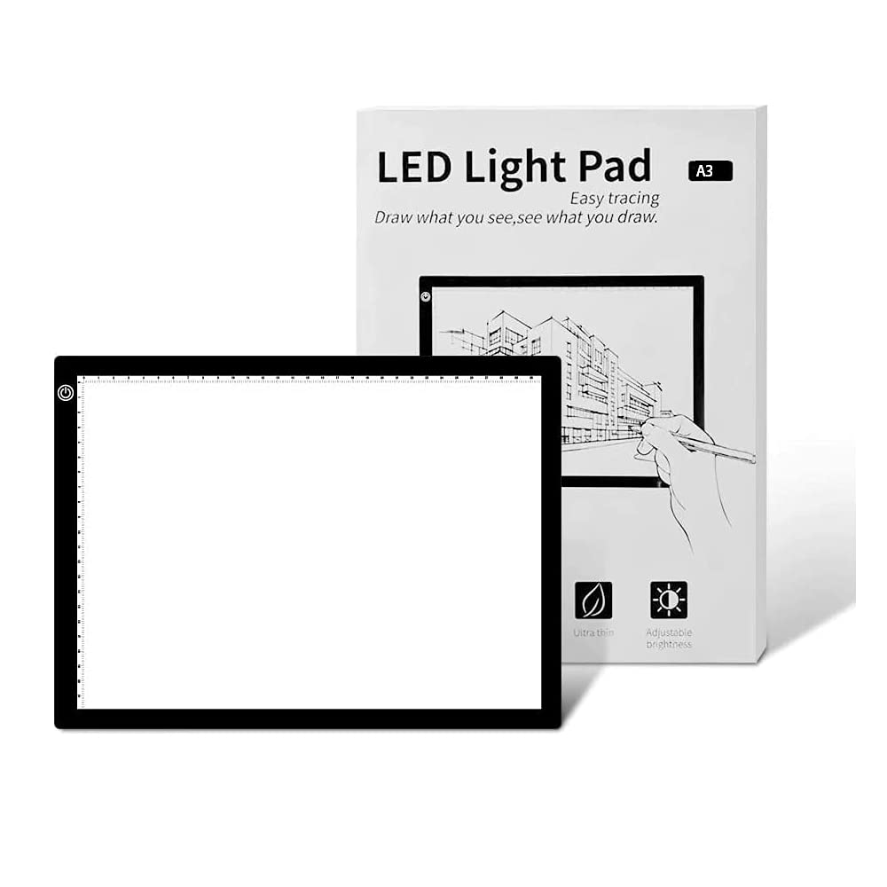 Amicivision UltraThin Portable Led Drawing Board A3 Size Tracing Board Usb Powered With Adjustable Brightness Light Pad For Ske