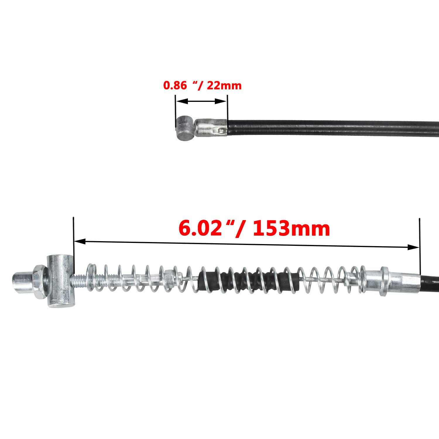 Holato 68 Inch Rear Drum Brake Cable Line For Predator 196Cc 212Cc 5.5Hp 6.5Hp Baja Warrior Massimo Mb165 Mb200 Coleman Ct200U B