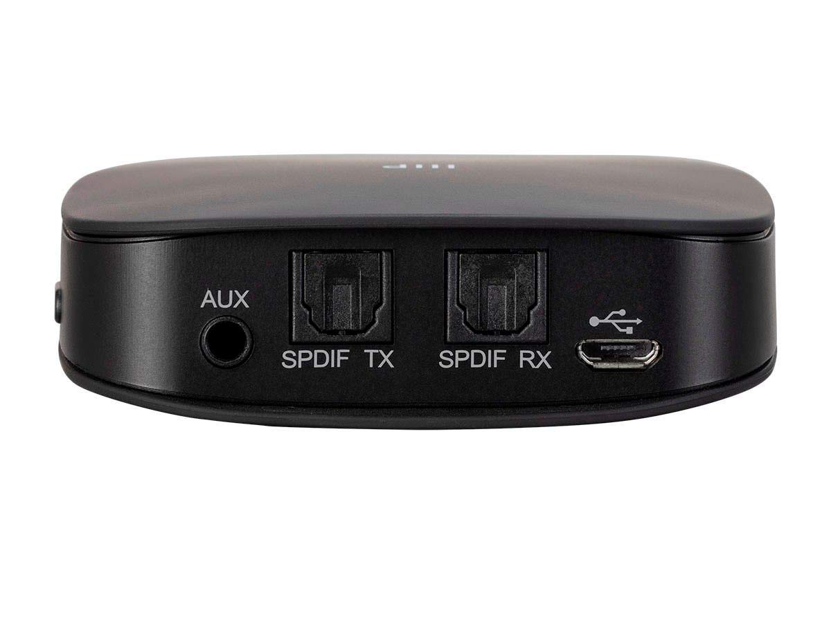 Monoprice Premium Bluetooth 5 Transmitter & Receiver With Aptx Hd, Aptx, Aptx Low Latency, Aac, And Sbc Codecs And Optical And A