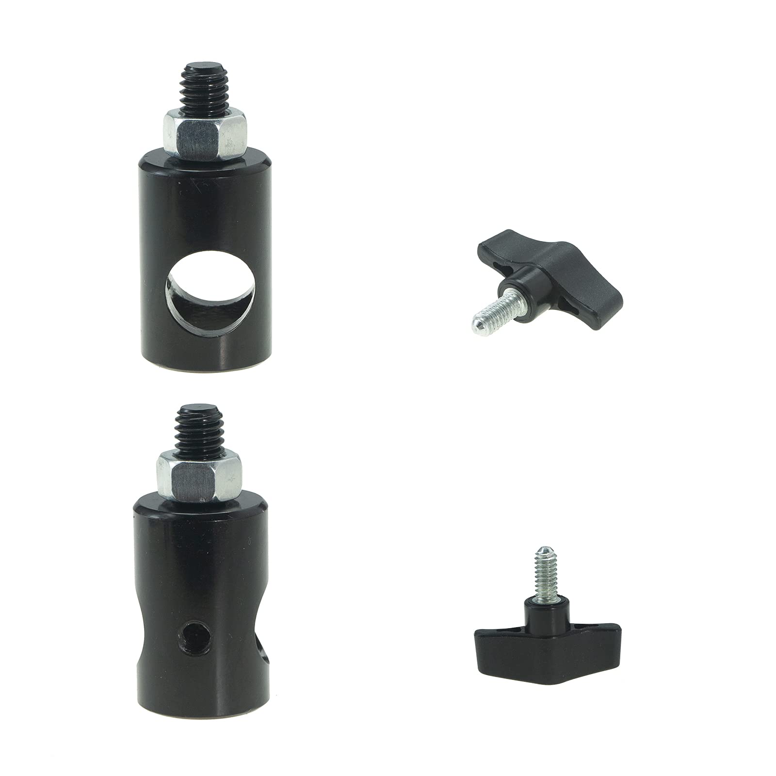 Wellmaking 2Pcs Rapid Adapter Convert With 3/8' Screw Dslr Mount Bracket Multi Functional Mount Bracket Adapter, Photo Studio, Light Stand Tip Boom Arm Photo Studio Photography Accessory