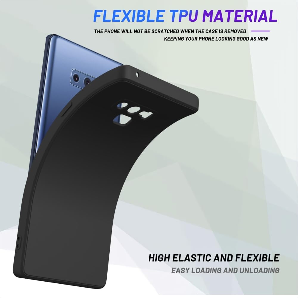 Wogroo For Samsung Galaxy Note 9 Case Black, Scratch Resistant With Soft Touch, Slim Thin Phone Cover For Samsung Galaxy Note 9