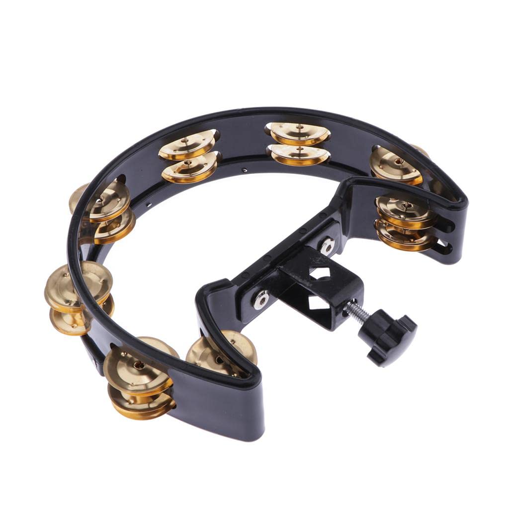 THE STYLE SUTRA Music Rattle Tambourine Handbell Shaker With Copper Jingles Jazz Drum Acc 2