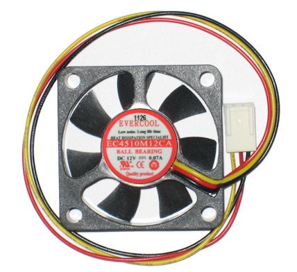 Evercool Fan 45X45X10Mm 3Pin 12V Fan Ec4510M12Ca