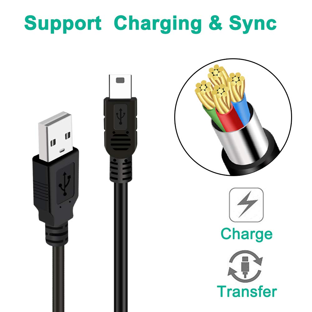 Scovee Ps3 Charger Cable,10Ft Ps3 Controller Charging Cord,Mini Usb Cable For Playstation 3 Controller,Dualshock 3 Sixaxis,Ps3 S