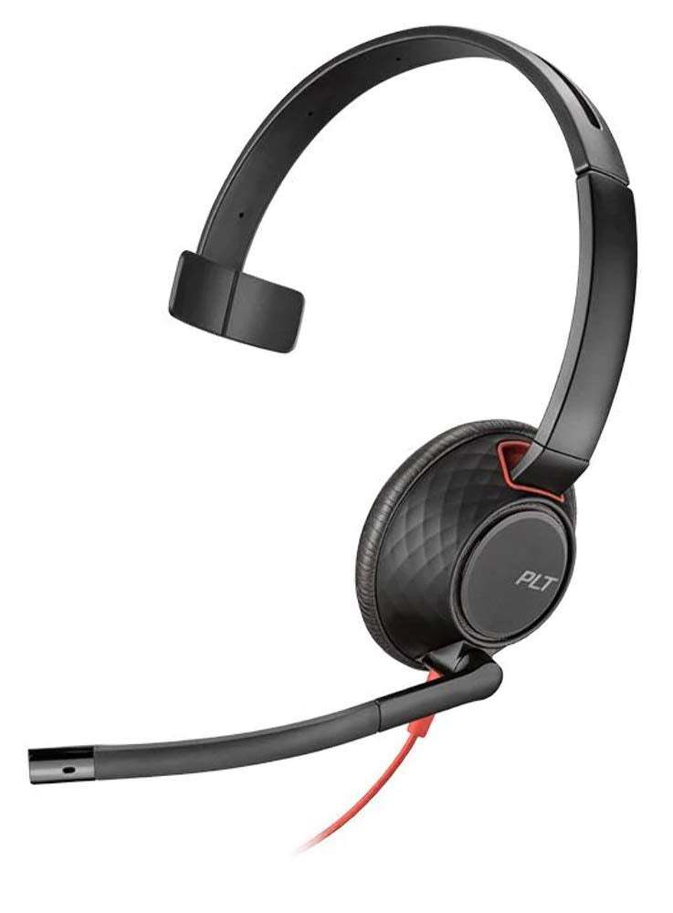 Plantronics Blackwire C5210 Headset - Mono - USB Type C - Wired - 20 Hz - 20 kHz - Over-The-Head - Monaural - Supra-Aural - Nois
