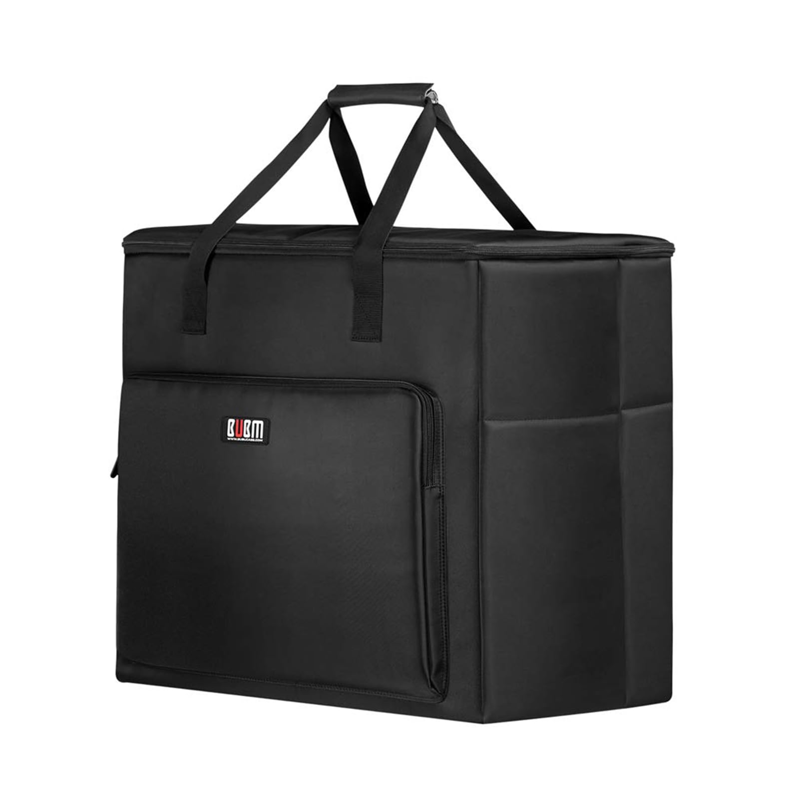 BUBM Desktop Computer Carrying Case, Padded Nylon Carry Tote Bag for Transporting Computer Tower PC Chassis,Monitor(Up to 27 inc