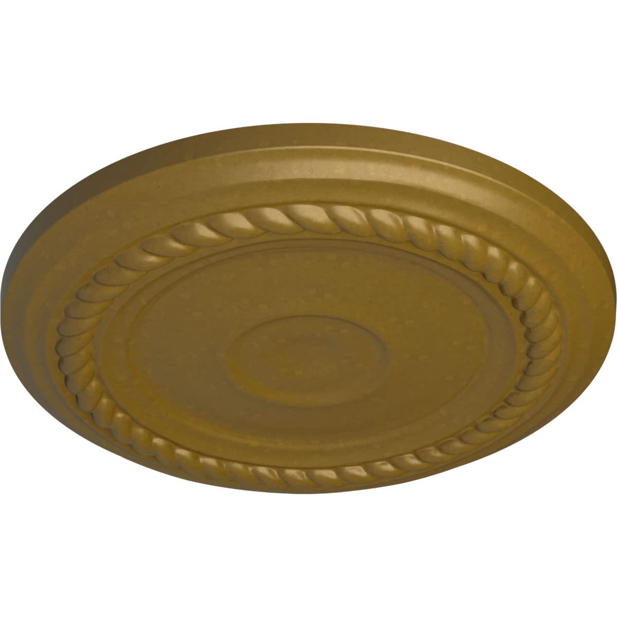 Ekena Millwork Cm07Algls Small Alexandria Ceiling Medallion, 7 7/8''Od X 3/4''P (Fits Canopies Up To 4 5/8''), Hand Painted Gold