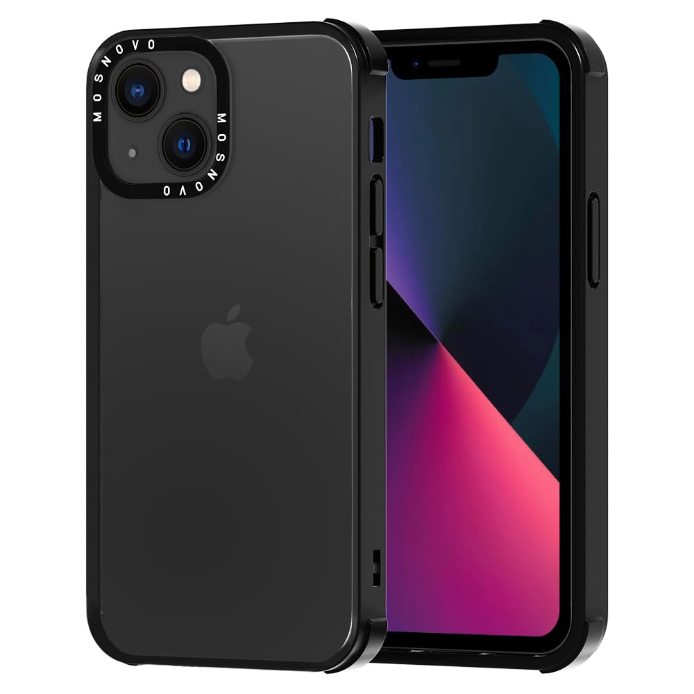Mosnovo Case For Iphone 13, [Buffertech 6.6Ft Military Grade Drop Protection] [Anti Peel Off Tech] Clear Tpu Bumper Phone Case C