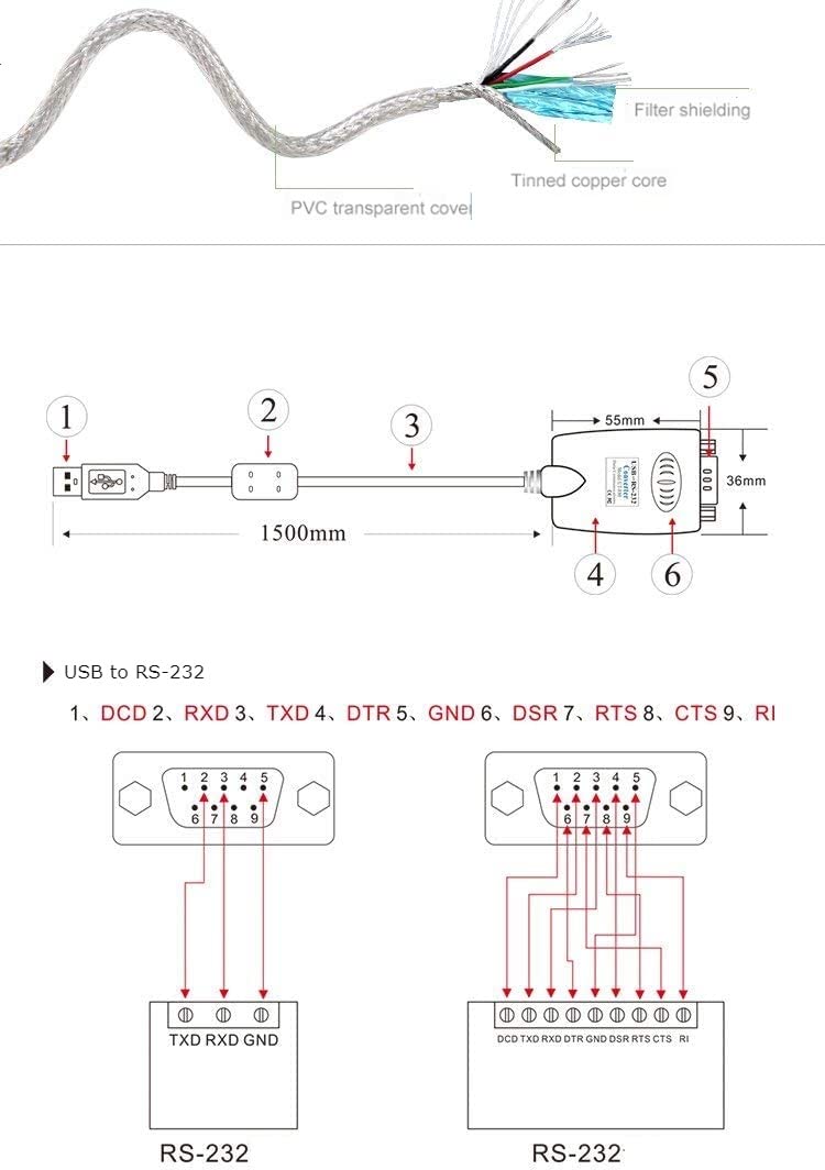 Utek Ut 880 Usb To Rs 232 Interface Protocol Vonverter Ver 2.0(1 Port Usb To Rs 232 Serial Converter With Esd Protection)