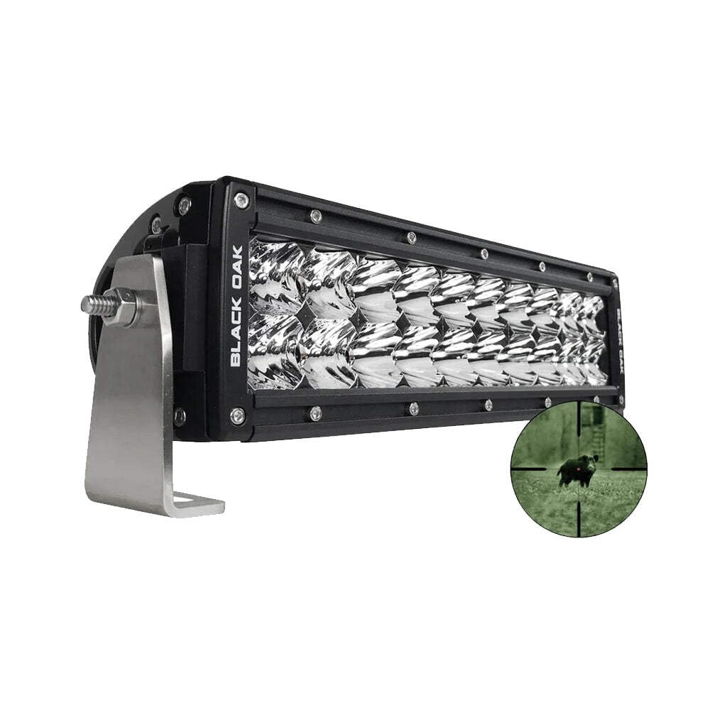 Black Oak Pro Series Double Row Combo Infrared 10'' 940Nm Light Bar - Black,WBAUVB0BVCZBCYD