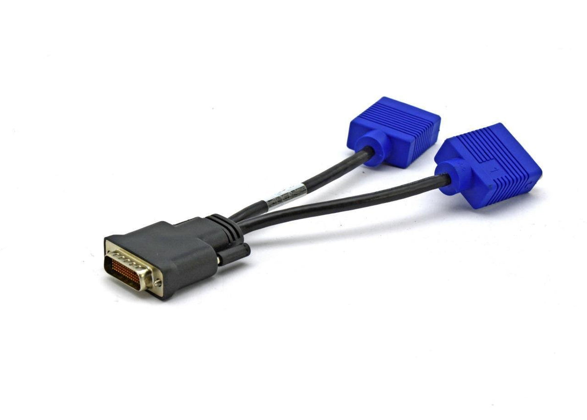 Dell DMS 59 to VGA Splitter For Dual Monitor Setups or as a VGA Adapter Y Cable Cord