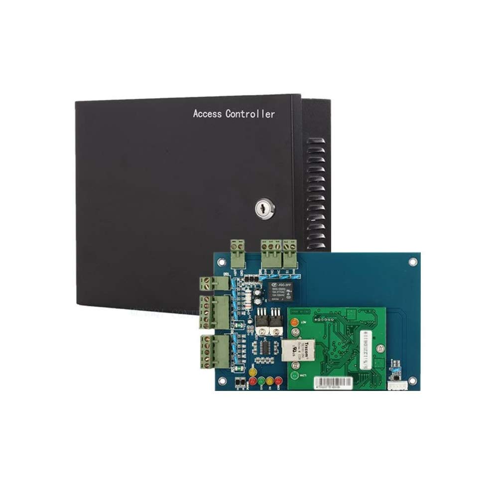 MENGQI-CONTROL Single Door Access Control System Core Control with Metal 110V-240V Power Supply Box TCP/IP Network Access Contro