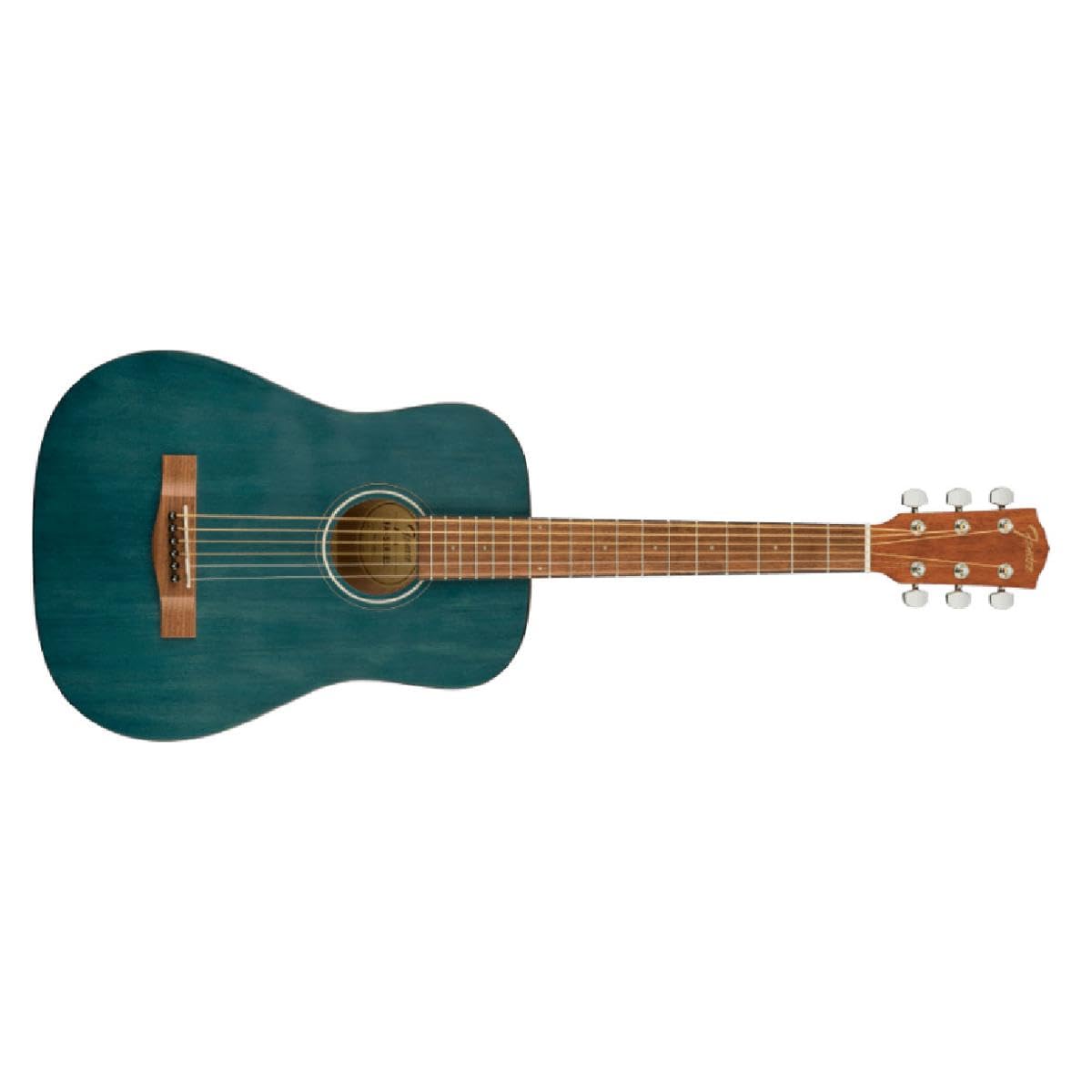 Fender Fa-15 3/4 Scale Steel String Acoustic Guitar, With 2-Year Warranty, Blue, With Gig Bag