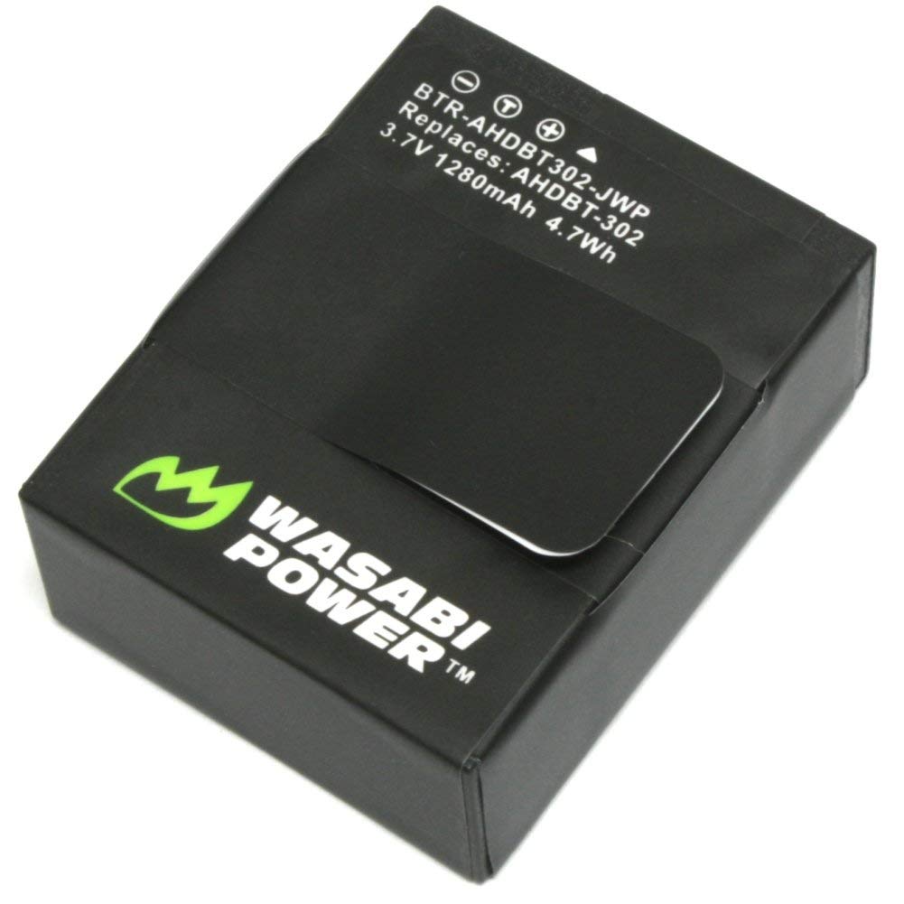 Wasabi Power Battery for GoPro HERO3, HERO3+ and GoPro AHDBT201, AHDBT301, AHDBT302 (1280mAh)