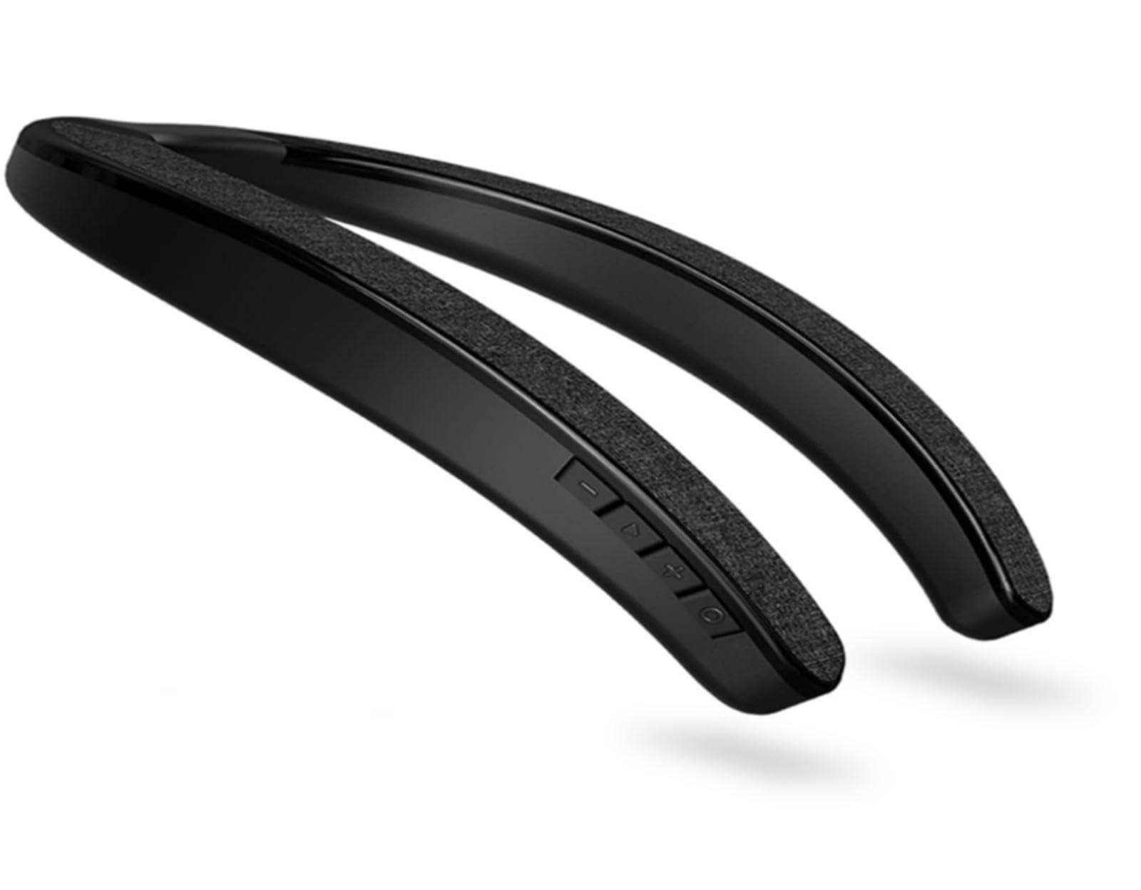 Vanpeuso Neck Speaker, Bluetooth 5.3 Built In Mic, Neckband Speakers True 3D Stereo Surround Sound (Black)