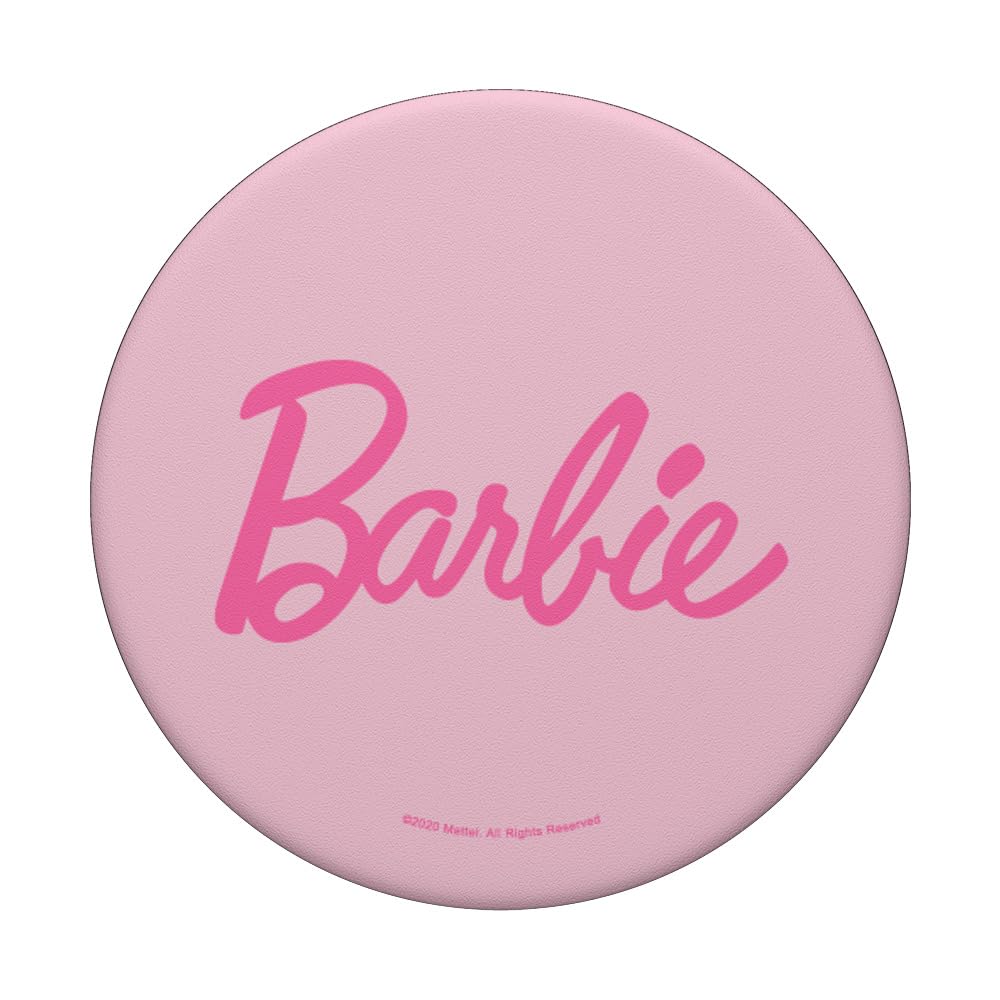 Barbie Classic Pink Logo Popsockets Adhesive Popgrip