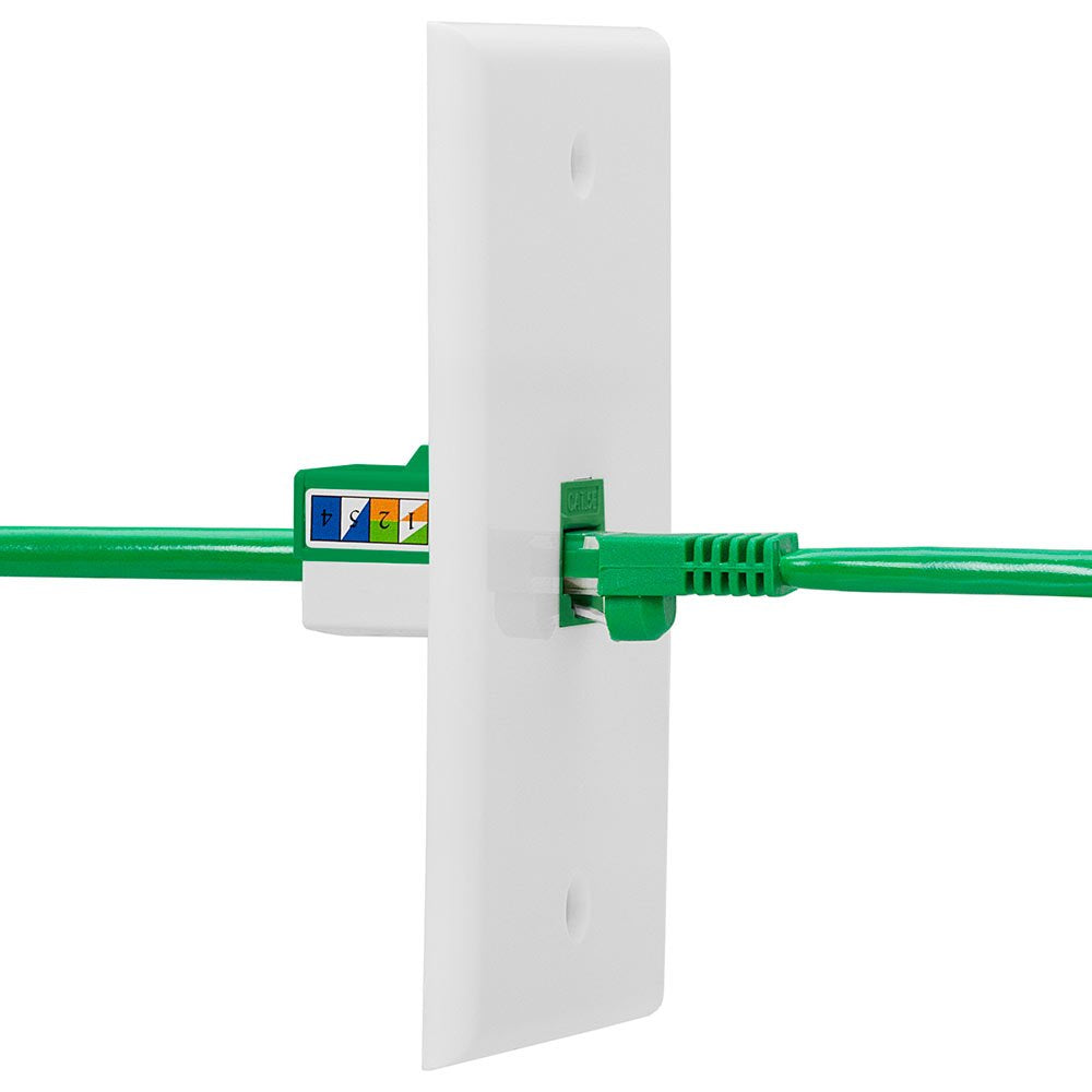 Cmple   Rj45 Keystone Jack 90 Degree Cat5E Keystone Jack Insert Punch Down Rj45 Connectors Female For Wall Plates, Patch Panels,