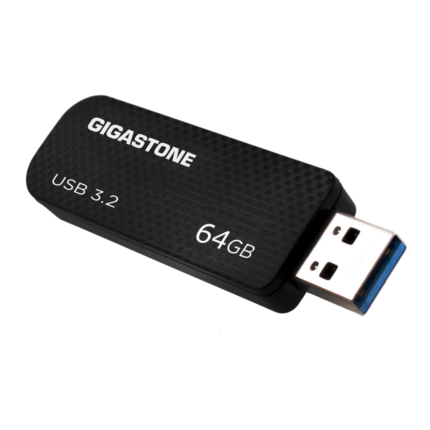 Gigastone Z30 64Gb Usb3.0 Flash Drive, Capless Retractable Design Pen Drive, Carbon Fiber Style, Reliable Performance & Durable
