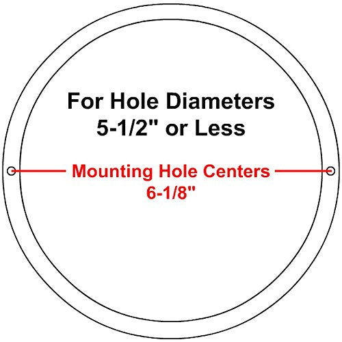 Reliable Hardware Company Rh 4002 6.5 2 A White Surface Mount 6 1/2'' Speaker Covers, Pair