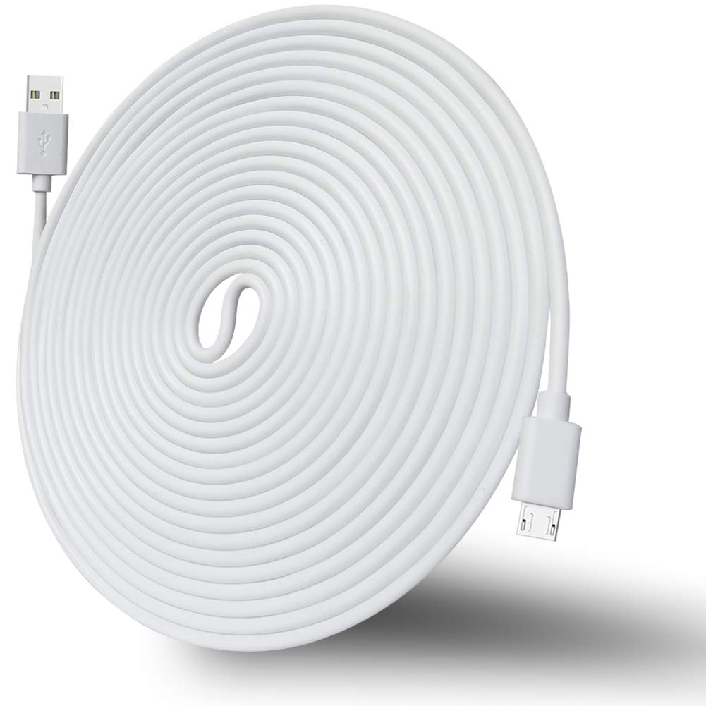 10Ft Usb Power Extension Cable For Wyze Cam,Wyzecam Pan,Yi Camera,Nestcam Indoor,Netvue,Kasacam,Furbo Dog,Blink,Cloud Cam,Long U