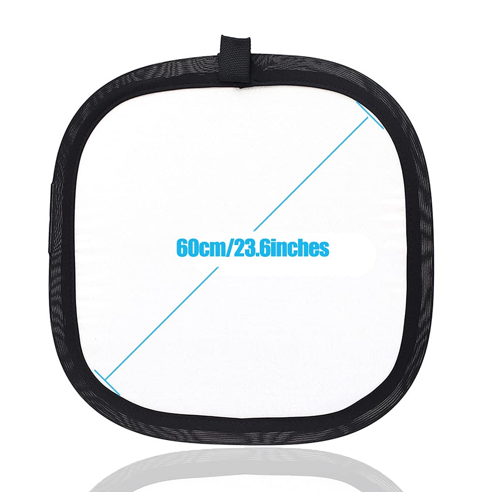 Grey Card 24X24 Inch/60X60Cm White Balance 18% Foldable Grey Reference Reflector With Carrying Bag