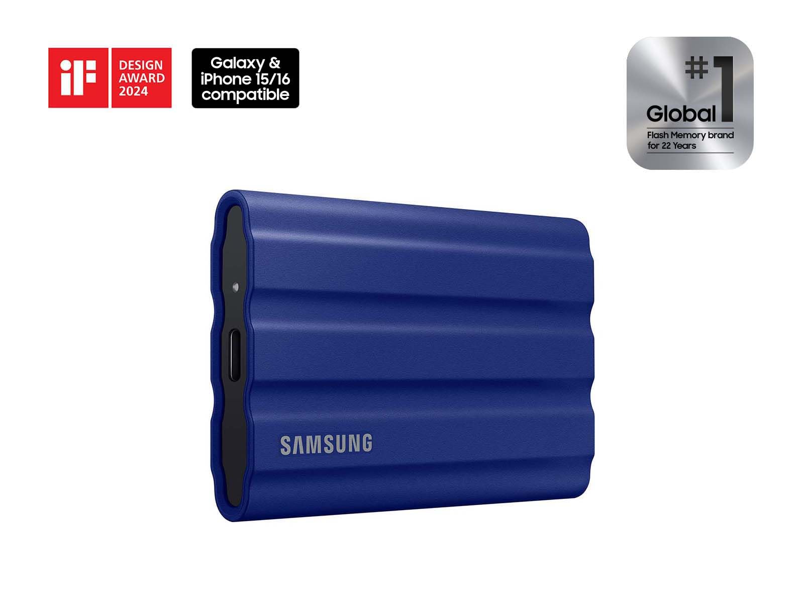 Samsung T7 Shield 1Tb, Portable Ssd, Up To 1050Mb/S, Usb 3.2 Gen2, Rugged, Ip65 Rated, For Photographers, Content Creators And G